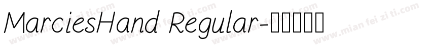 MarciesHand Regular字体转换